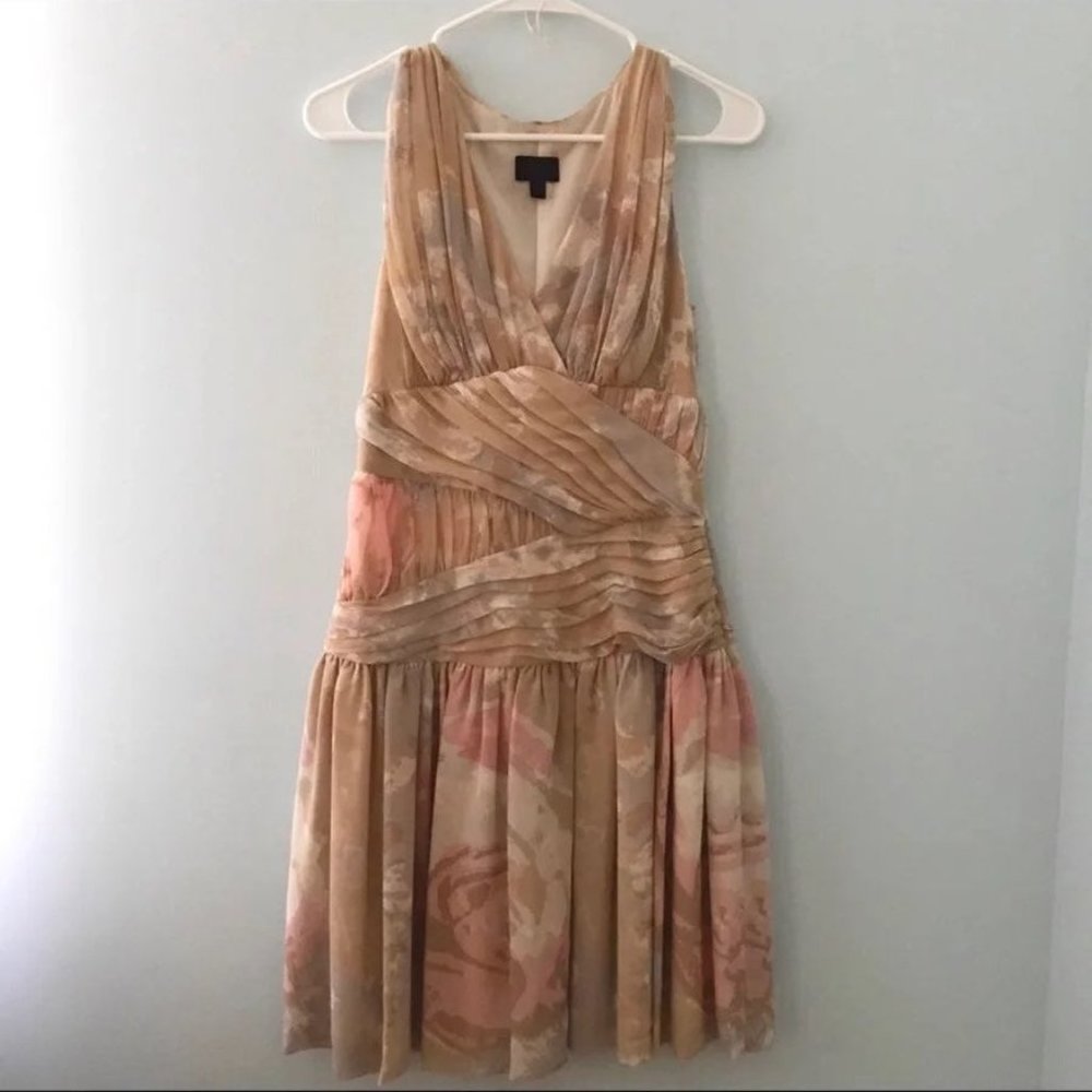 Banana Republic Beige Floral Dress